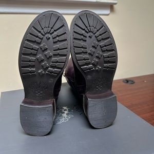 Brandy wine colored leather Vince Camilo “Windy” boot.